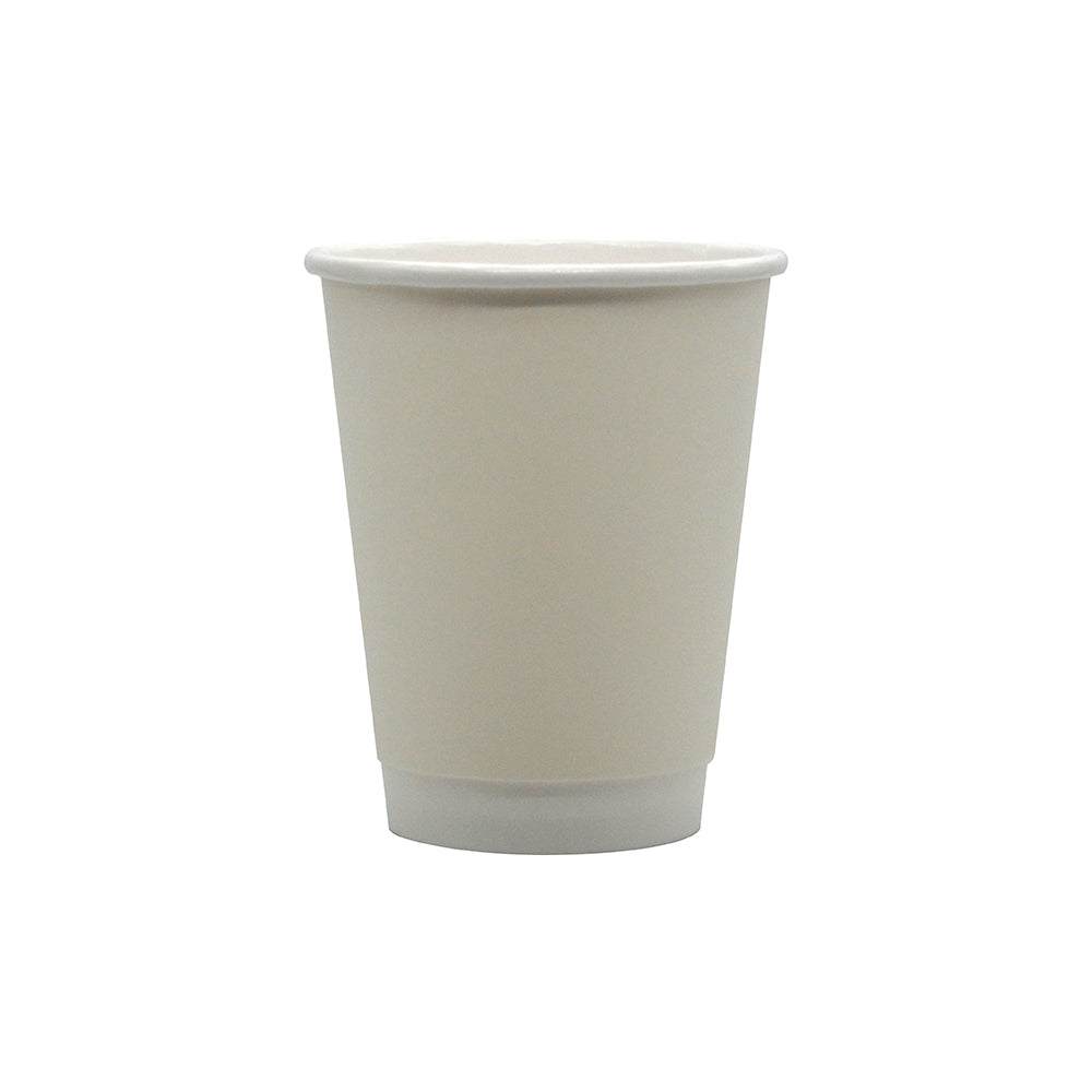Double Wall Coffee Takeaway Cup - White